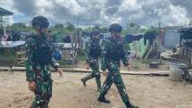 Komandan Yonif Raider 600 Modang Tinjau Distrik Suru-Suru Kabupaten Yahukimo