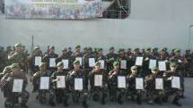 Satgas Pamwiltasrat RI-PNG Yonif 126 KC Di Lepas Kasdam XVII Cenderawasih