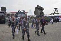 Dankormar Mayjen TNI (Mar) Widodo Dwi Purwanto Meninjau Indo Defence 2022 Expo & Forum