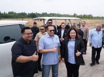 Ketua Umum IMI Tinjau Lahan Pembangunan Sirkuit Internasional di Jakabaring Sport City