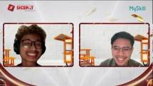 Samuel Johanes selaku pembawa acara dan Rocky Asep selaku narasumber dalam Webinar UMKM Sanubari (Siap Bangkit Untuk Negeri) SiCepat Ekspres sesi 11 yang diselenggarakan secara virtual melalui zoom pada Jumat, 11 November 2022. 