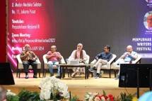 Talkshow di hari pertama PWF 2022 yang digelar Perpusnas