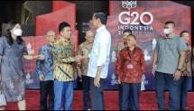 Presiden Joko Widodo sambut hangat Chairman of CNGR Advanced Material Co., Ltd, Deng Weiming di forum B20.