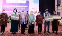 Ibu Iriana Jokowi dan OASE KIM Tinjau Sosialisasi Literasi Digital dan Antinarkoba