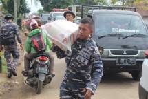 Satgas TNI AL Peduli Cianjur Terlibat Dalam Pendistribusian Logistik Korban Bencana Cianjur