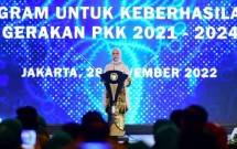 Ibu Iriana Jokowi Buka Penyelenggaraan Rakornas TP PKK Tahun 2022