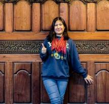 N abila Jandini Hidajat, Siswi SMP Juara Debat Internasional 2022 di Yale University Amerika Serikat Foto dok TJANDRA M. AMIN