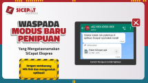 Himbauan SiCepat Ekspres untuk customer dan masyarakat akan indikasi penipuan yang mengatasnamakan SiCepat Ekspres.