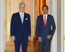 Presiden Jokowi Disambut Raja Belgia Philippe di Istana Laeken
