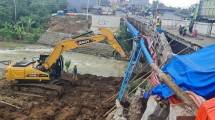 Penanganan Longsoran Trotoar Jembatan Cipamuruyan Sukabumi Ditargetkan Rampung Sebelum Libur Nataru