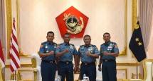 Dankormat MayjenTNI (Mar) Widodo Dwi Purwanto Terima Laporan Kenkat Tiga PATI Korps Marinir
