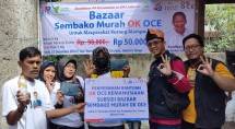 Bazaar Sembako Murah OK OCE Bantu Masyarakat Kampung Rambutan Ciracas Jaktim