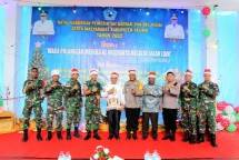 Satgas Yonif Raider 142KJ Rayakan Natal Gabungan di Pemda Kab Yalimo
