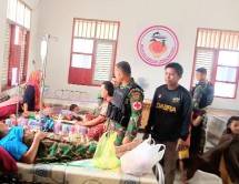 Satgas Yonif Raider 142 KJ Lakukan Anjangsana ke Puskesmas Dabra