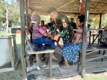 Pos Pelayanan Kesehatan Masyarakat Papua dari Satgas Yonif R 142 KJ Berkelanjutan
