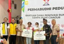 PERMABUDHI Membuka 2023 dengan Baksos Bantuan Perbaikan Rumah Korban Bencana Cianjur