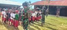 Satgas Yonif R 321 GT Latihkan PBB Anak Napua Jayawijaya