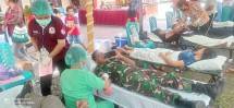 Danramil 1710-02 Timika Turut Berpartisipasi Pada Kegiatan Bhakti Sosial Donor 