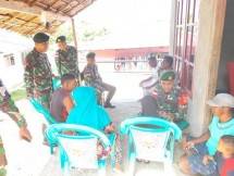 Satgas Yonarmed 1 Kostrad Gelar Pelayanan Kesehatan Keliling