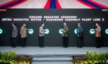 Sekretaris Jenderal Kementerian Perindustrian (Kemenperin) Doddy Widodo saat groundbreaking pembangunan pabrik perakitan baru PT ADM Karawang Assembly Plant, Kawasan Industri Suryacipta, Karawang