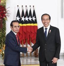 Presiden Jokowi dan PM Taur Matan Ruak 