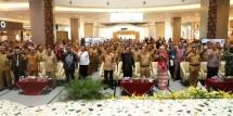 Kegiatan Peningkatan Indeks Literasi Masyarakat (PILM) Kota Tangerang yang dihadiri Wali Kota Arief R Wismansyah dan Kepala Perpusnas M. Syarif Bando.