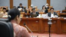 Kepala Perpusnas saat RDP dengan Komisi X DPR RI.