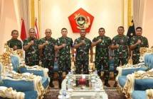 Dankormar Mayjen TNI (Mar) Widodo Dwi Purwanto Terima Laporan Kenkat Enam PATI Korps Marinir