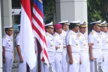Dankormar Mayjen TNI Mar Widodo Dwi Purwanto Hadiri Acara Penyambutan Panglima Tentera Laut Diraja Malaysia 
