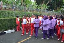 Panglima TNI Laksamana Yudo Margono Olahraga Bersama di Bais TNI