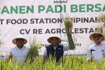 Food Station dan CV Re Agro Lestari Gelar Panen Program Budidaya Padi di Indramayu