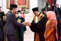 Presiden Saksikan Pengucapan Sumpah Sunarto Sebagai Wakil Ketua MA Bidang Yudisial