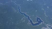 Sungai yang Berbentuk Naga di Jepang (Foto: @chicago0812/Twitter)
