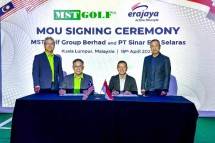 Penandatanganan Nota Kesepahaman (MoU) Erajaya Active Lifestyle dengan MST Golf
