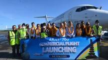 Peresmian pengoperasian pesawat COMAC ARJ21-700