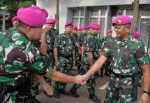 Pererat Silahturahmi Wadan Kormar Pimpin Apel Khusus dan Halal-Bihalal