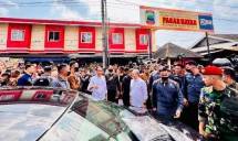 Presiden Jokowi di Pasar Natar Lampung