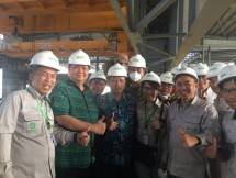 Menteri Perindustrian, Airlangga Hartarto saat meninjau Kawasan Industri Morowali