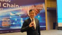 Chairman Taiwan Cold Chain Association (TCCA), Mr. Freezer Lin dalam acara Taiwan Trade Mission for Cold Chain Industry.