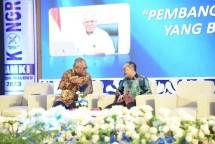 Para Pembicara Kongres XII GAMKI (ki-ka) : Deputi I Kepala Staf Kepresidenan Febri Calvin Tetelepta dan Ketua Dewan Pembina Puspolkam Indonesia Firman Jaya Daeli