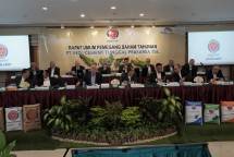 Rapat Umum Pemegang Saham Tahunan (RUPST) PT Indocement Tunggal Prakarsa Tbk (INTP) menyetujui pembagian dividen tunai tahun buku 2022 senilai total Rp548,97 miliar.