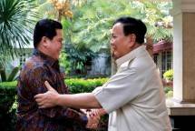 Menhan Prabowo Subianto Terima Kunjungan Menteri BUMN Erick Thohir
