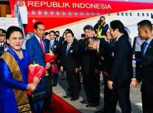 Presiden Jokowi dan Ibu Iriana Tiba di Hiroshima Jepang