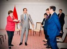 Presiden Joko Widodo menggelar pertemuan dengan Direktur Pelaksana Dana Moneter Internasional (IMF), Kristalina Georgieva