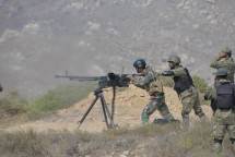 Prajurit Korps Marinir TNI AL Mencoba Senjata Bantuan PAK Marines