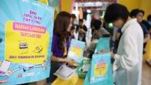 Suasana transaksi BNI di Java jazz