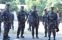 Dankormar Mayjen TNI (Mar) Nur Alamsyah Dampingi KASAL Terima Paparan Kesiapan Penembakan KRI FTH- 361