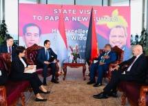 Tiba di APEC Haus, Presiden Jokowi Bertemu dengan PM Marape