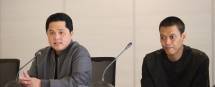 Ketum PSSI Eruck Thohir dan Kurnia Meiga
