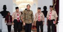Presiden Jokowi Terima Kunjungan Kwarnas Gerakan Pramuka